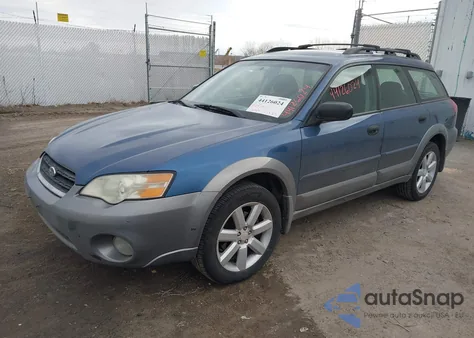 2006 Subaru Outback 2.5I z USA, uszkodzony, nr VIN 4S4BP61C967330604